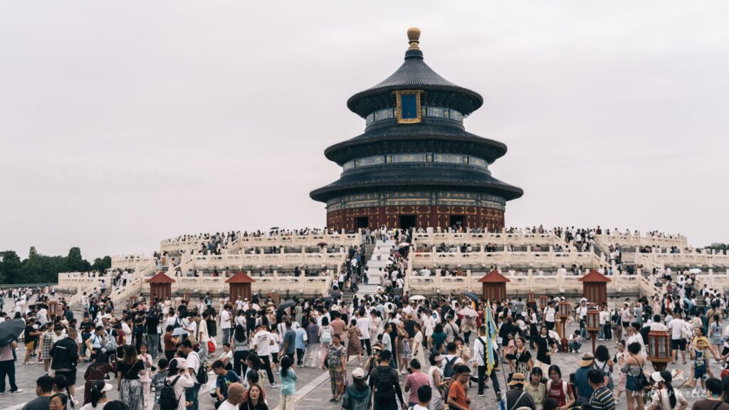 Visitar el templo del Cielo, pekín china