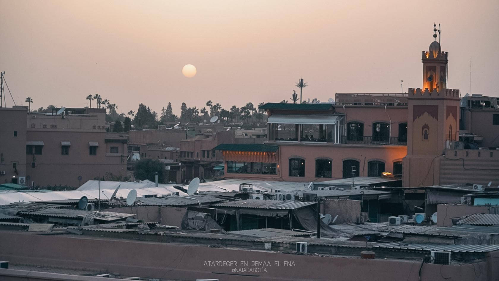 atardecer en Marrakech