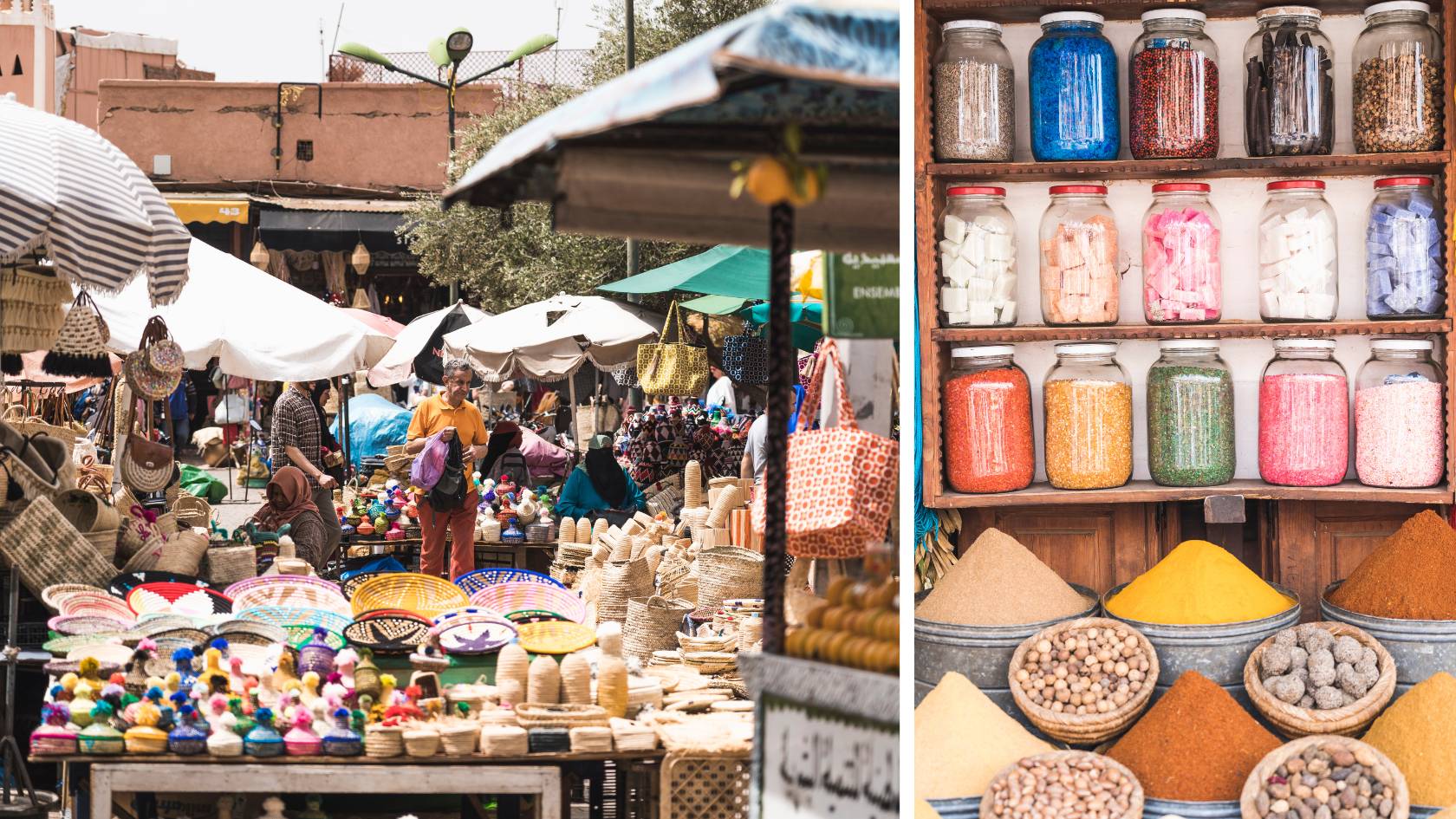 comprar en los zocos de marrakech