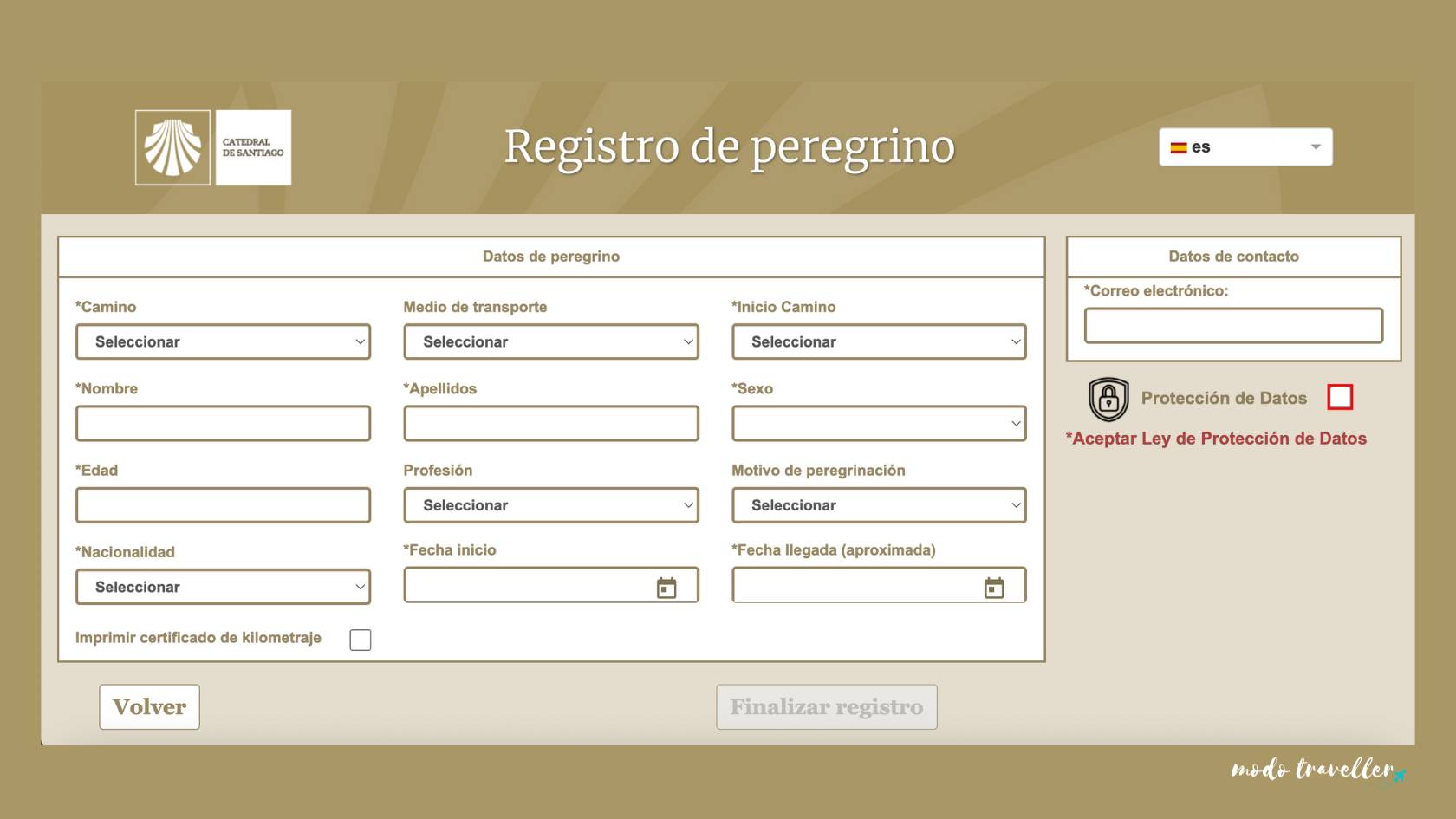como obtener la compostela camino de santiago registro