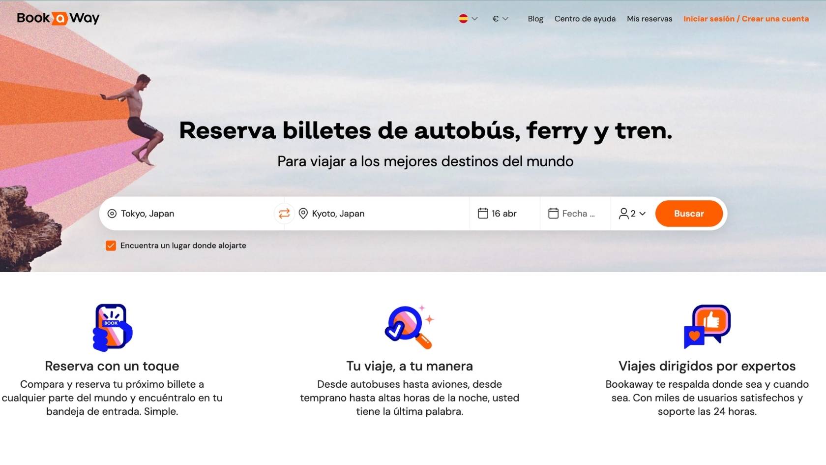 bookaway plataforma comprar trenes en japon